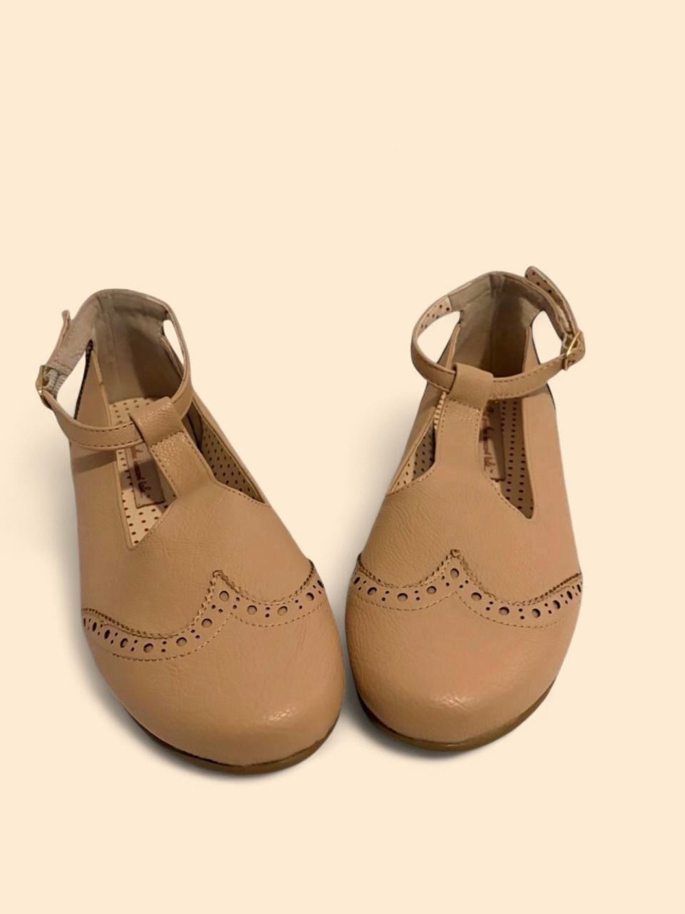 B.A.I.T. T‑Strap Ballet Flats in Nude Pink